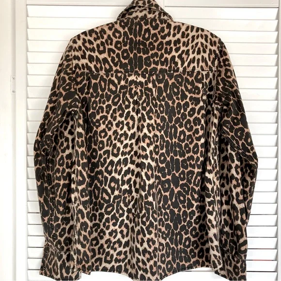 All Saints Leopard Print Button Down Shirt - Picture 10 of 11